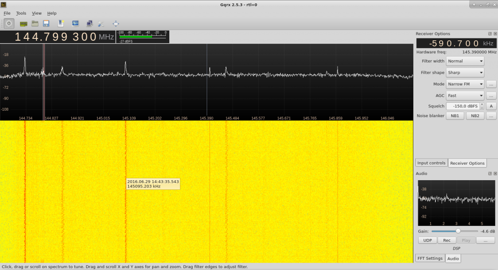 Installation des „Gqrx SDR“ auf einem Ubuntu Linux DD1GO