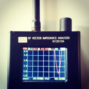 RF Vector Impedanz Analyser mit der Jumbo Antenne für VHF und UHF