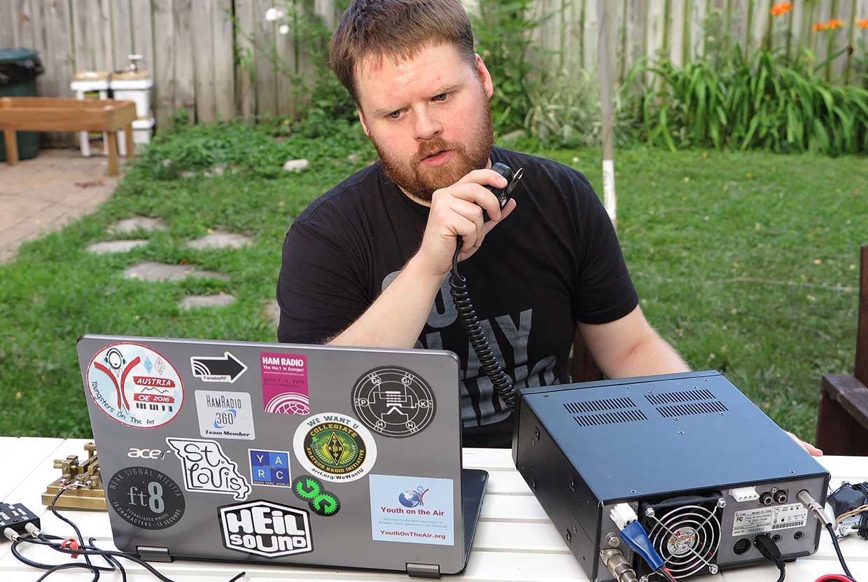 Photo: Sterling Mann Sterling Mann (N0SSC) is advocating that ham radio shift away from a focus on person-to-person contacts.