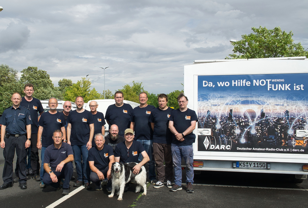 Das Team des DARC e.V. für den Bereich Not- und Katastrophenfunk. Copyright DARC e.V.