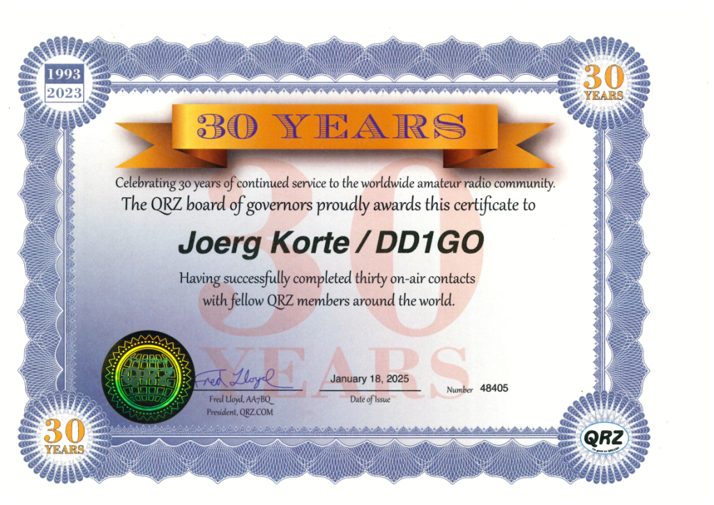 30 years ham radio 