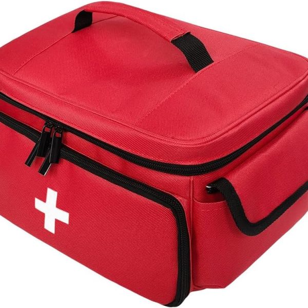Erste-Hilfe-Aufbewahrungstasche – Verwendet als Notfunk Tasche und Mobilen Funkkoffer!