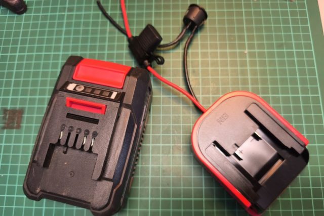 Notstromversorgung mit 18V Akku Adapter