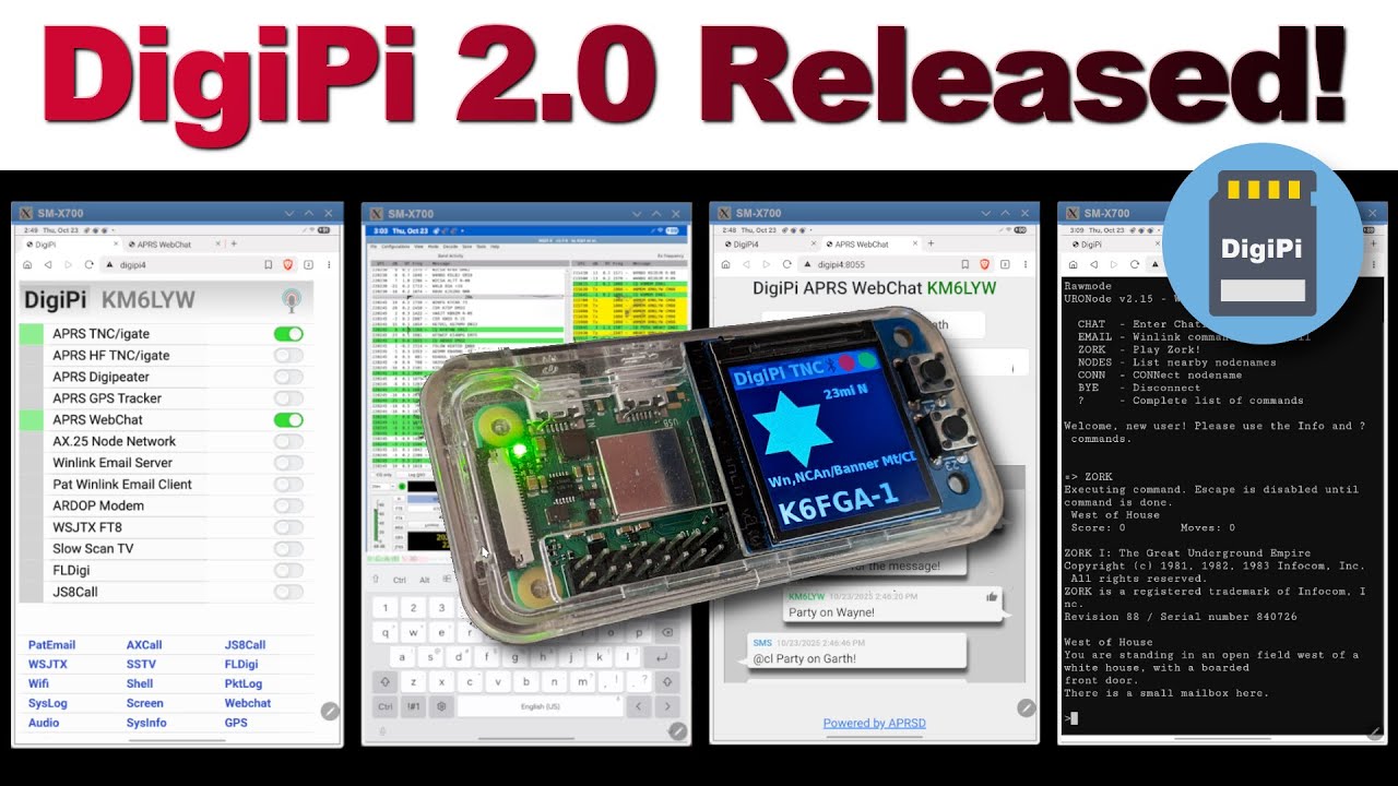 DigiPi steht den großartigen Patreon-Unterstützern des YouTube-Kanals KM6LYW Radio zur Verfügung und implementiert alle von uns abgedeckten Funkdatenmodi, wodurch Amateurfunk im Informationszeitalter relevant wird! Vielen Dank für Ihre anhaltende Unterstützung, -Craig / KM6LYW